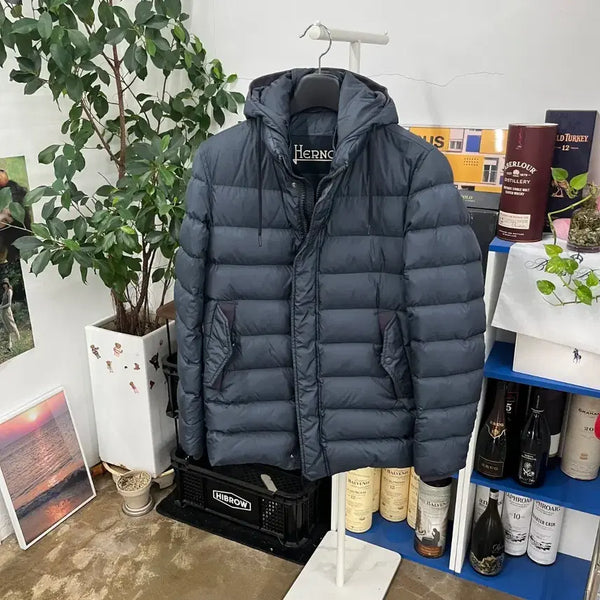 [BUNJANG] HERNO Men's Goose Down Padded Jumper Size 48 / 에르노 남성 구스다운 패딩점퍼 48