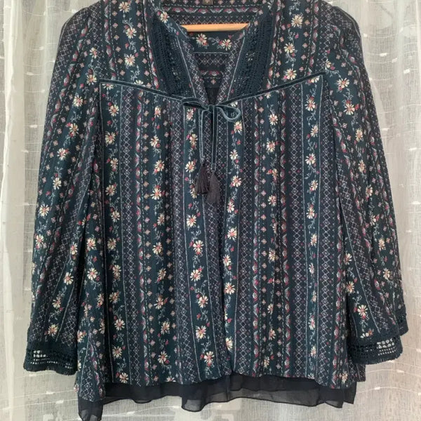 [BUNJANG] Thursday Island Pattern Blouse / 써스데이아일랜드 블라우스