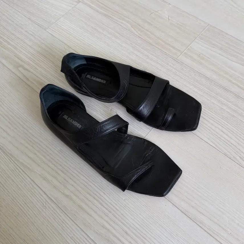 [BUNJANG] Jil Sander Leather Sandals Black 36.5 / 질샌더 레더 샌들 36.5