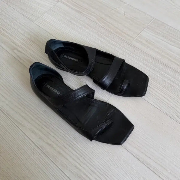 [BUNJANG] Jil Sander Leather Sandals Black 36.5 / 질샌더 레더 샌들 36.5