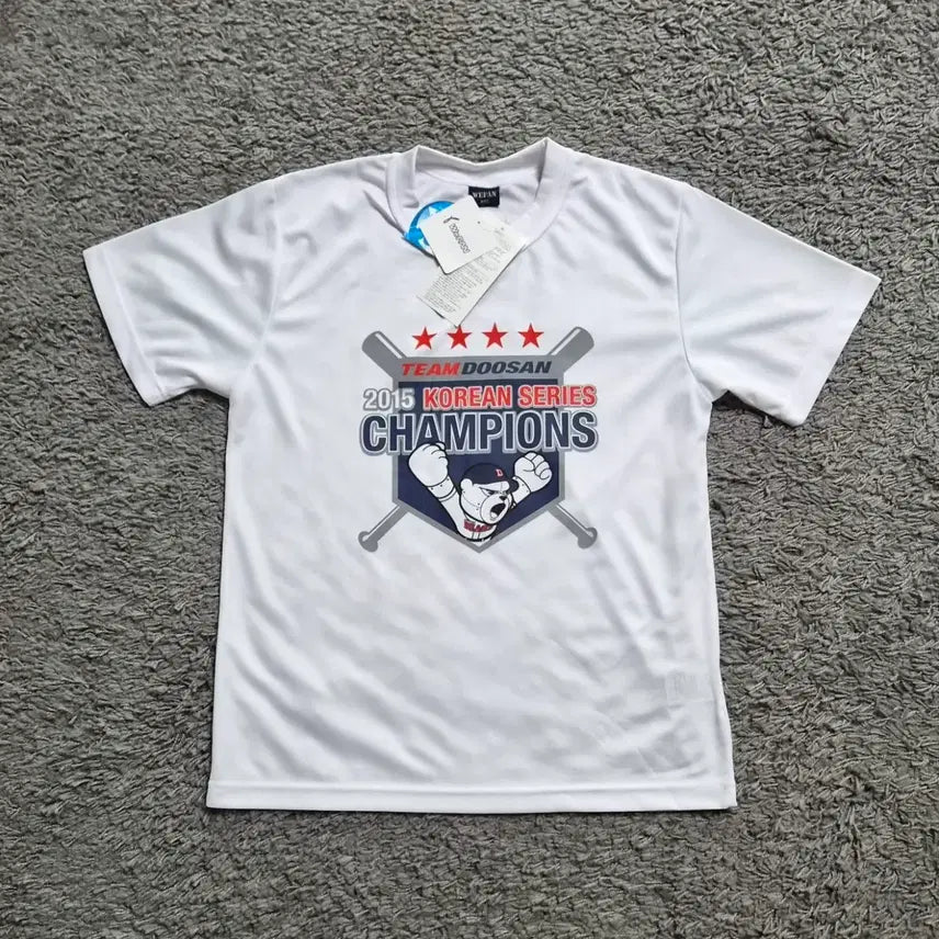 [BUNJANG] Wefan Doosan Bears 2015 Korean Series Championship T-Shirt (Size M95) / 위팬wefan 두산베어스 2015 한국시리즈 우승 티셔츠 m95 코시