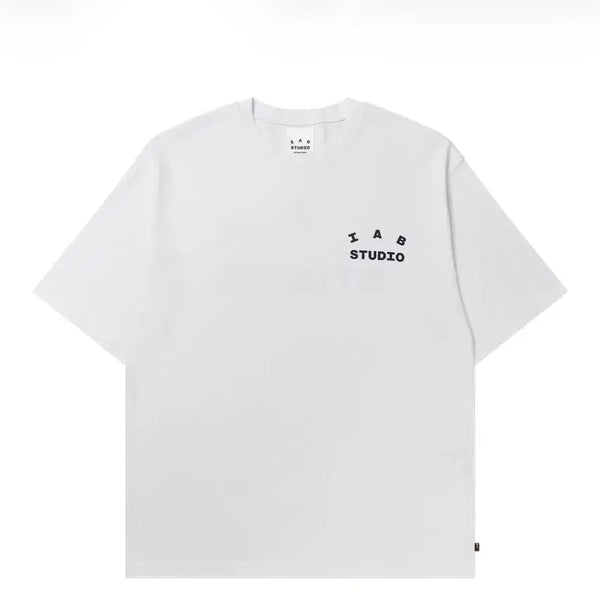 [BUNJANG] IAB Studio Short Sleeve T-Shirt Navy/White / IAB 스튜디오 반팔티 네이비 화이트