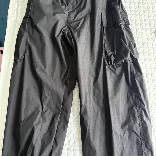 [BUNJANG] Uniqlo U Wide Fit Cargo Pants Black XL / 유니클로 U 와이드핏 카고팬츠 XL 블랙