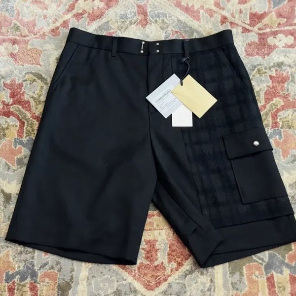[BUNJANG] Andersson Bell Jacquard Wool Wide Shorts Black XL / [앤더슨벨] 새상품 자카드 울 와이드 쇼츠 블랙 XL