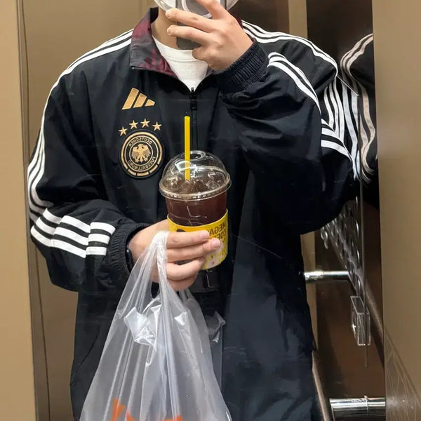 [BUNJANG] Adidas Germany 2022 World Cup Reversible Windbreaker XL / 아디다스 독일 2022월드컵 리버시블 바람막이