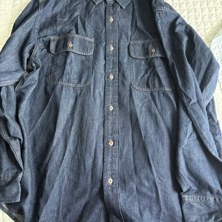 [BUNJANG] Uniqlo JW Anderson Denim Shirt 3XL / 유니클로 jw앤더슨 데님셔츠 3xl