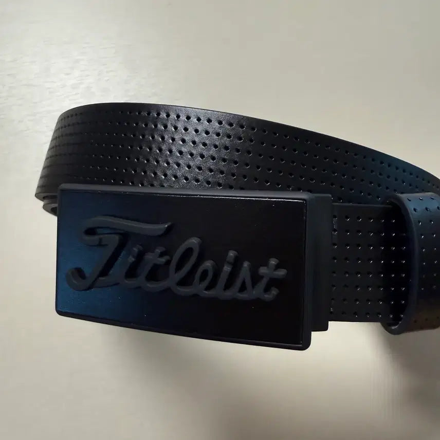[BUNJANG] Titleist Golf Belt Black / 타이틀리스트 골프벨트 심플 올블랙