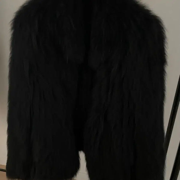 [BUNJANG] Sandro Faux Fur Knit Jacket / 산드로 폭스 퍼 자켓 sandro 퍼코트