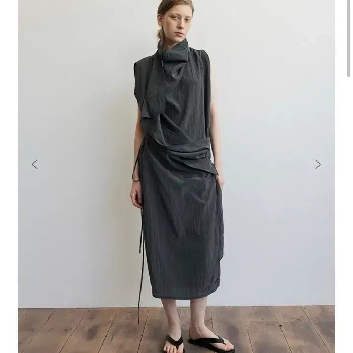 [BUNJANG] Le17septembre CELIA WRAP DRESS GREY / Le17septembre 원피스 CELIA WRAP DRESS GREY