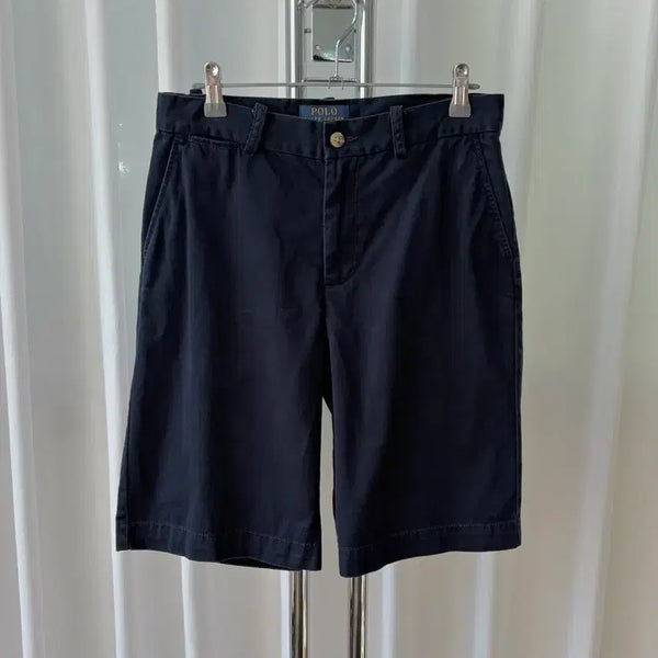 [BUNJANG] Polo Ralph Lauren Classic Chino Half Pants Navy / [28-29]폴로 랄프로렌 클래식 치노 하프 팬츠 navy