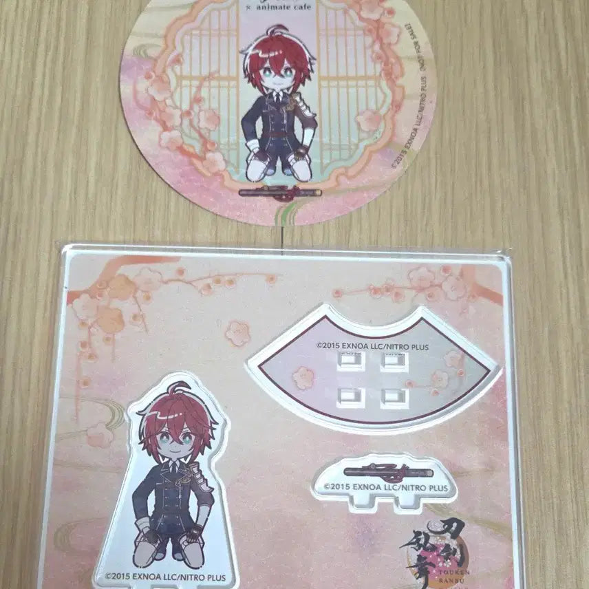 [BUNJANG] Touken Ranbu Shinano Mini Key Ring Stand & Coaster Bundle Set / 택포) 도검난무 시나노 미니궤좌+코스터 일괄
