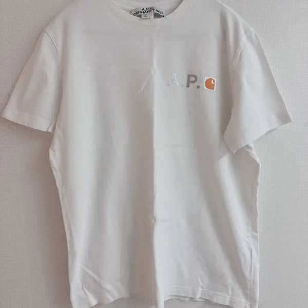 [BUNJANG] A.P.C. x Carhartt WIP Collab Short Sleeve T-Shirt White / A.P.C. 칼하트 WIP 반팔 티셔츠 화이트