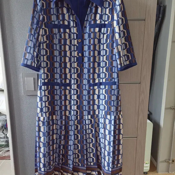 [BUNJANG] Blue Pepe Patterned Dress / 블루페페 패턴 원피스