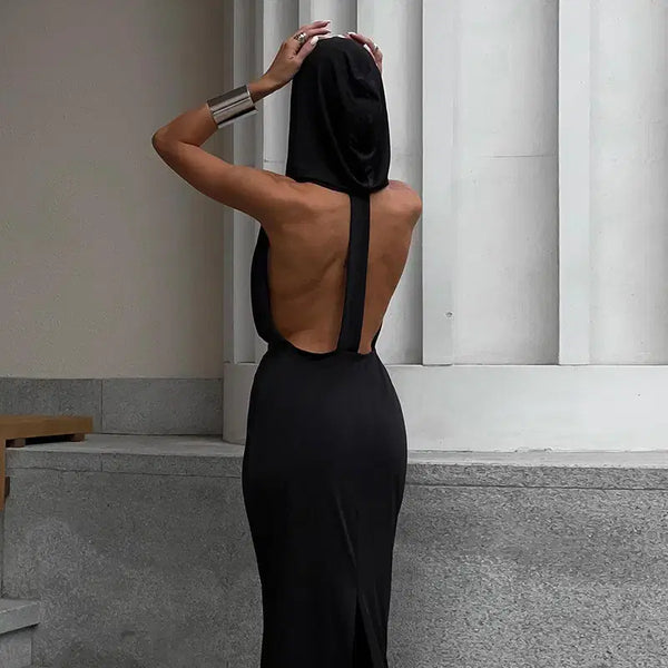 [BUNJANG] Hooded Long Dress - New / 후드 롱 원피스 - 새상품