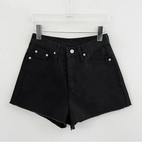 [BUNJANG] Moont Black Denim Short Pants (M) / <moont> 블랙 데님 숏팬츠 M 새상품