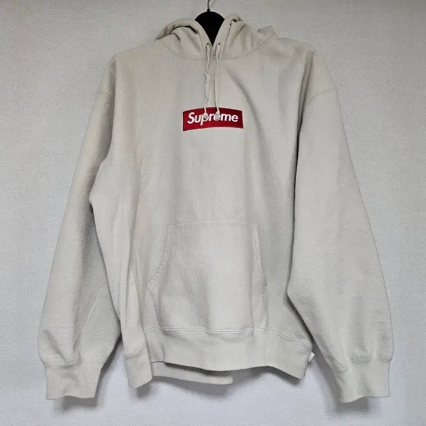 [BUNJANG] Supreme Box Logo Hoodie Stone FW24 / 슈프림 박스로고 후드 티셔츠 스톤 24FW