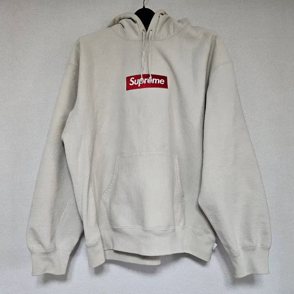 [BUNJANG] Supreme Box Logo Hoodie Stone FW24 / 슈프림 박스로고 후드 티셔츠 스톤 24FW