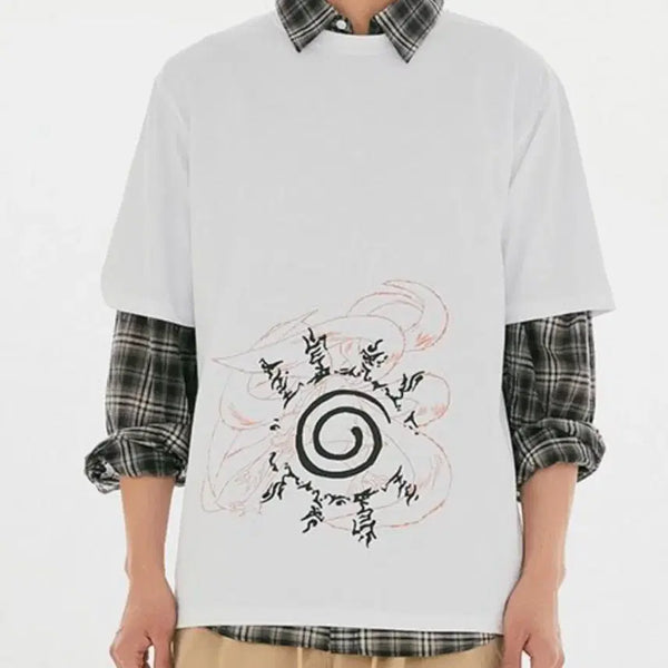 [BUNJANG] SPAO Naruto Collaboration T-shirt Size M / 나루토스파오 2번 티