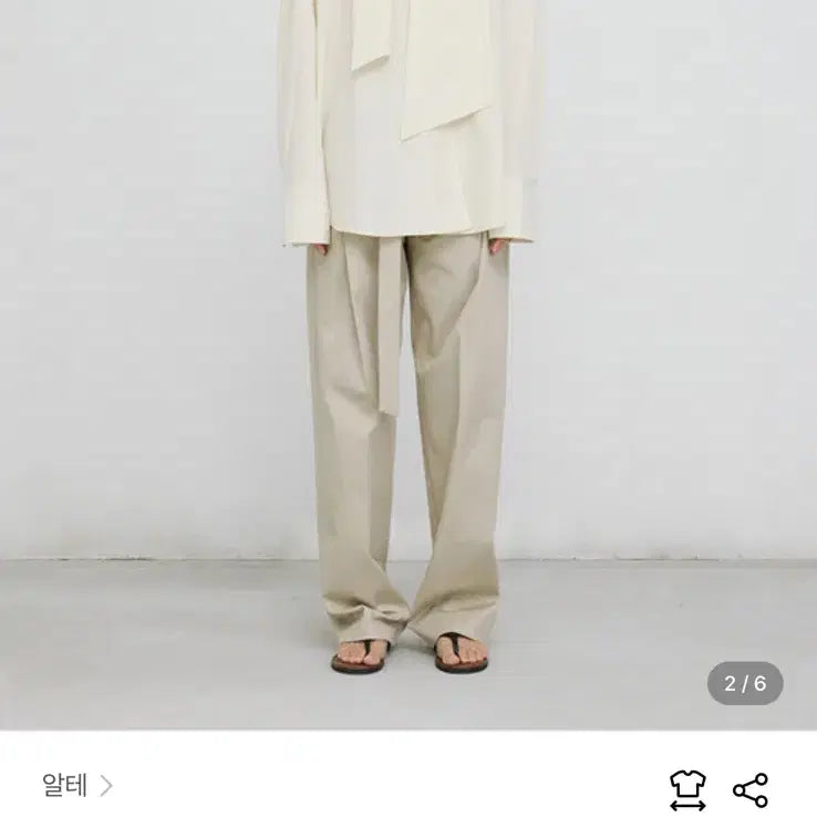 [BUNJANG] alte BOW COLLAR V NECK BLOUSE - CREAM / 알테 alte BOW COLLAR V NECK BLOUSE _ CREAM