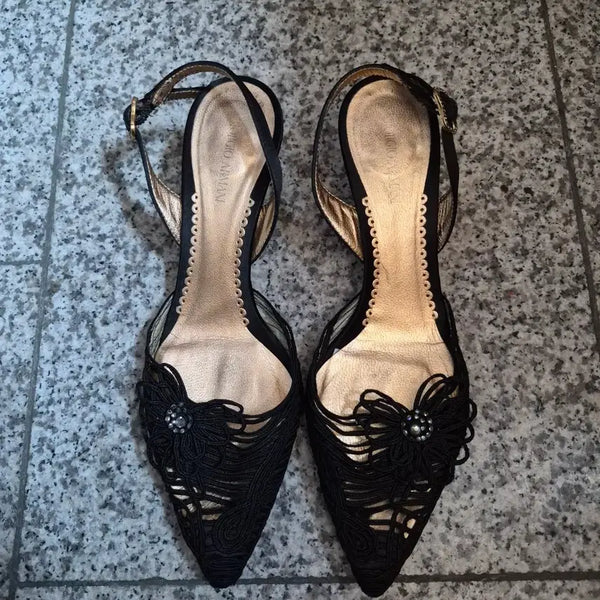 [BUNJANG] Giorgio Armani Women's Slingback Sandals / 조르지오알마니 여성스러운 슬링백