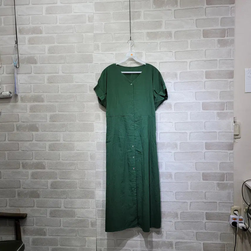 [BUNJANG] Green Dress Size 55 / ㅈ165 그린 원피스 55
