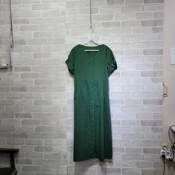 [BUNJANG] Green Dress Size 55 / ㅈ165 그린 원피스 55