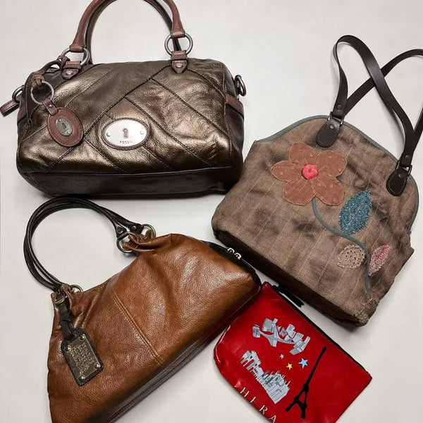 [BUNJANG] Shoulder Bag Tote Bag Pouch Set / 숄더백 토트백 파우치 가방4개