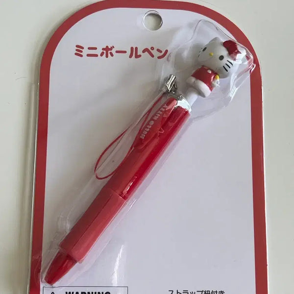 [BUNJANG] Sanrio Hello Kitty Mini Ballpoint Pen Strap Keychain / 산리오 헬로키티 미니 볼펜 스트랩 키링