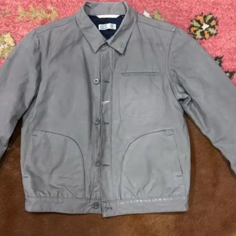 [BUNJANG] Rogue Territory Non-Wax Canvas Jacket - Navy L / 로그테리토리 컨버스 자켓 (논왁스) L사이즈