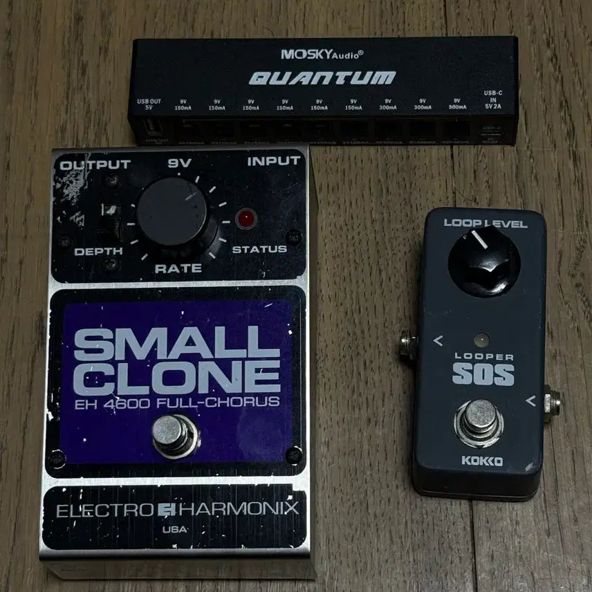 [BUNJANG] Electro-Harmonix Small Clone Chorus, KOKKO SOS Looper, and Mosky Quantum Power Supply Set / 일렉트로 하모닉스 코러스, 콕코 SOS 루퍼, 모스키 퀀텀 파워 서플라이
