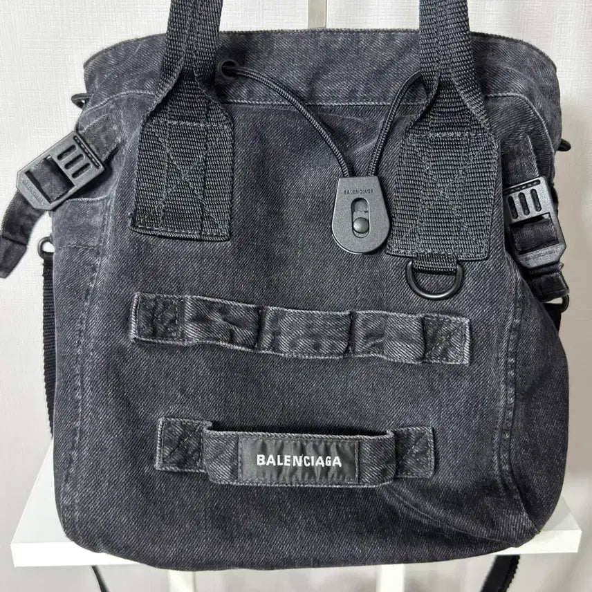 [BUNJANG] Balenciaga Ami Tote Small Denim Bag / 발렌시아가 아미 토트 스몰 데님버전 (강남 신세계 구매 제품)