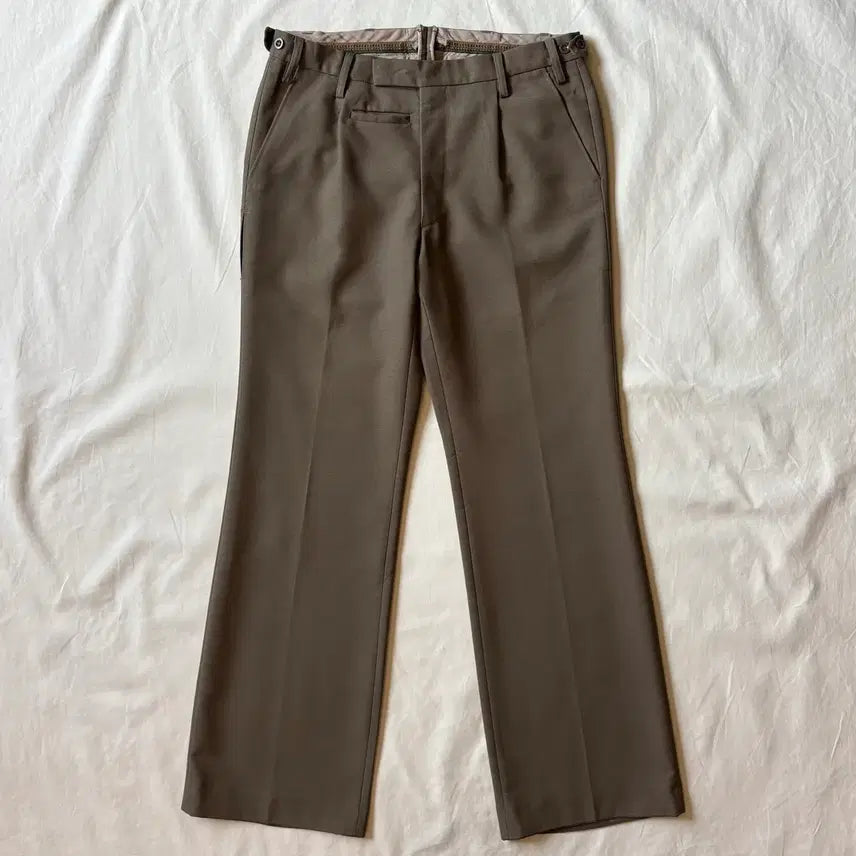 [BUNJANG] 1979 TREVIRA Wool Blend Trousers / [31] 70s 독일 TREVIRA 울폴리 원턱 어저스트 트라우저