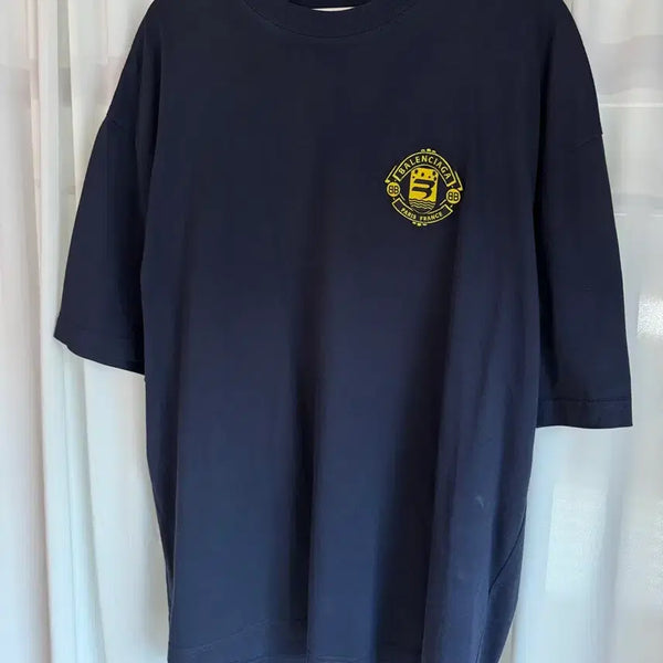 [BUNJANG] Balenciaga Quest Embroidered Logo T-Shirt / 발렌시아가 퀘스트 자수 로고 티셔츠