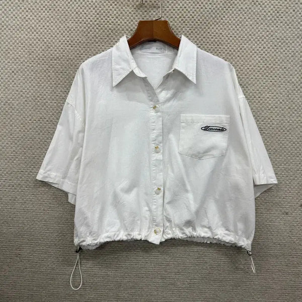[BUNJANG] Olive des Olive Cropped Shirt / 올리브 데 올리브 크롭 셔츠 89 D05357