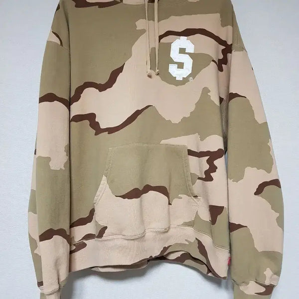 [BUNJANG] Supreme S Logo Hooded Sweatshirt Desert Camo 24SS / 슈프림 S로고 후드 티셔츠 데저트 카모 24SS