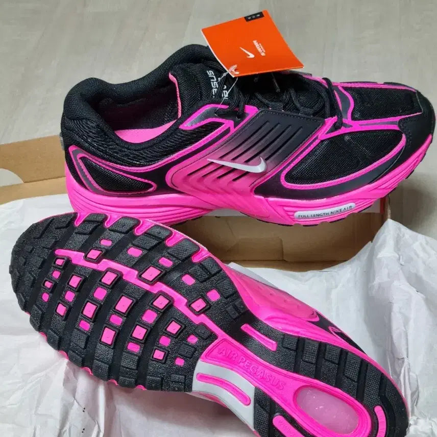 [BUNJANG] Nike Air Pegasus Wave Black/Pink Blast Sneakers / (매장 정품 새제품)에어 페가수스 웨이브 블랙/핑크 블라스트