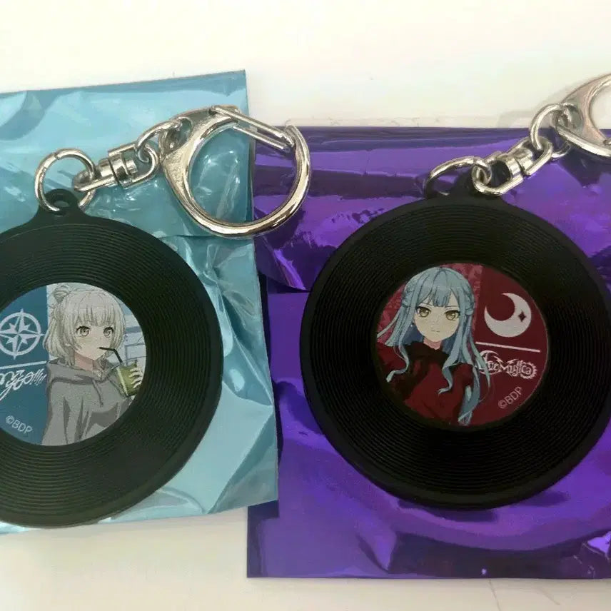 [BUNJANG] BanG Dream! MyGO!!! Ave Mujica Collaboration Record-Style Keychain - Lana / Sakiko / 뱅드림 마이고 아베무지카 합동기획전 레코드풍 키홀더 라나, 사키코