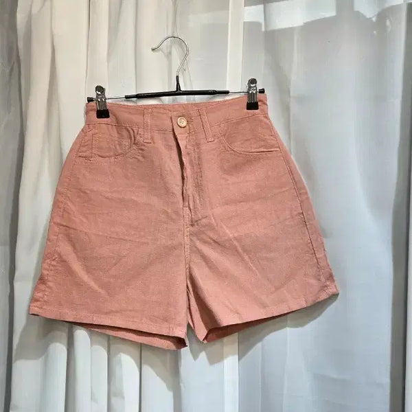 [BUNJANG] Linen Deep Pink Shorts / S싸이즈 린넨 딥핑크 반바지