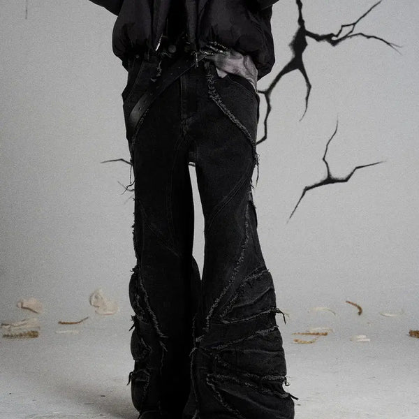 [BUNJANG] Flyerrer Dragon Claw Distressed Pants / Flyerrer 드래곤 클로 디스트레스드 팬츠