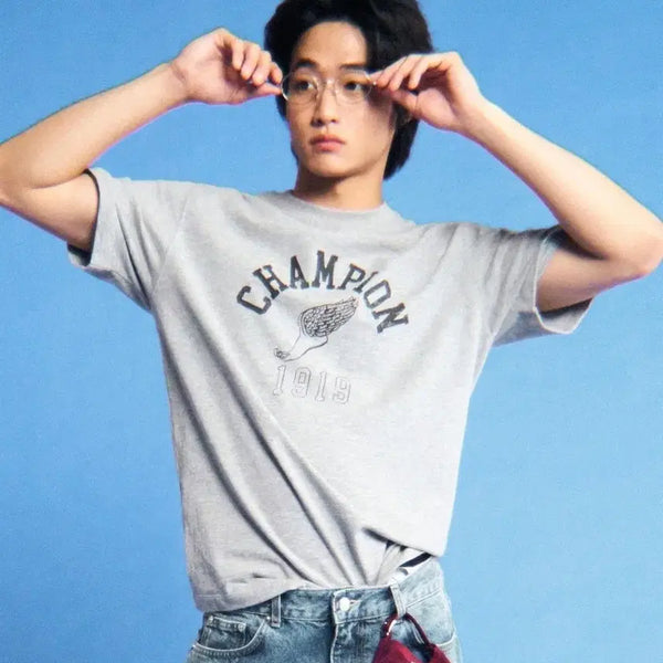 [BUNJANG] Champion Heritage Wingfoot T-shirt XL / (새상품)챔피온 헤리티지 윙풋 티셔츠 XL[정가 59,000원]