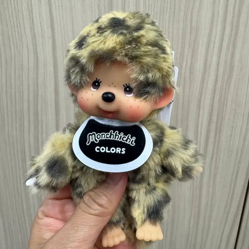 [BUNJANG] Sekiguchi Monchhichi Leopard Print Keychain / 세키구치 몬치치 호피 레오파드 키링 새상품