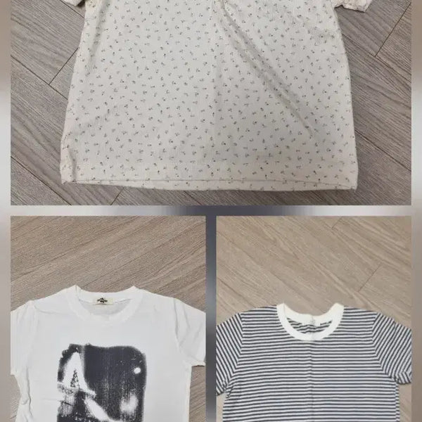 [BUNJANG] Ablley Short Sleeve Crop Top 3-Set (New) / 에이블리 반팔 크롭티 3종세트 (새상품)
