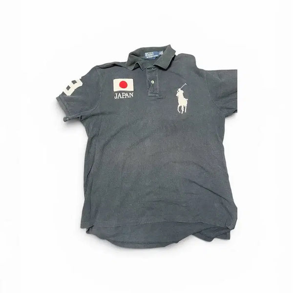 [BUNJANG] Polo Ralph Lauren Japan Logo Half Sleeve Polo Shirt / 폴로 랄프로렌 japan  로고 반팔 카라티