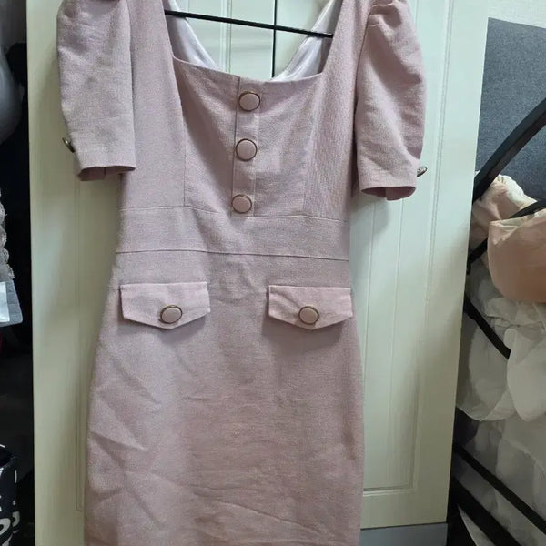 [BUNJANG] Jessica J Light Pink Dress Size 55 / 55)제시카제이 연핑크 원피스