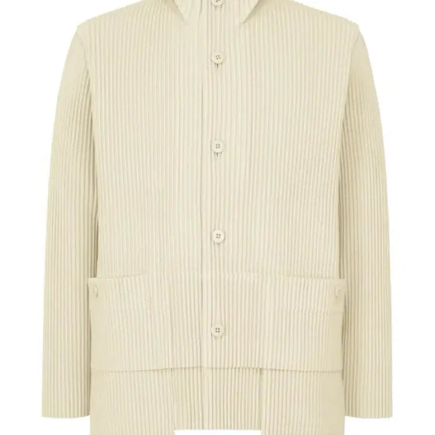 [BUNJANG] Issey Miyake Homme Plisse Multi-Pocket Jacket Ivory Size 2 / 이세이미야케 옴므플리세 멀티포켓 자켓(새상품) 2사이즈 팔아요