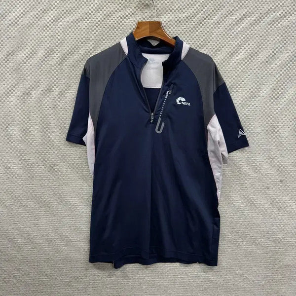 [BUNJANG] NEPA Functional Half-Zip Short-Sleeve T-Shirt Size 100 / 네파 등산 기능성 반집업 반팔티 100 D05391