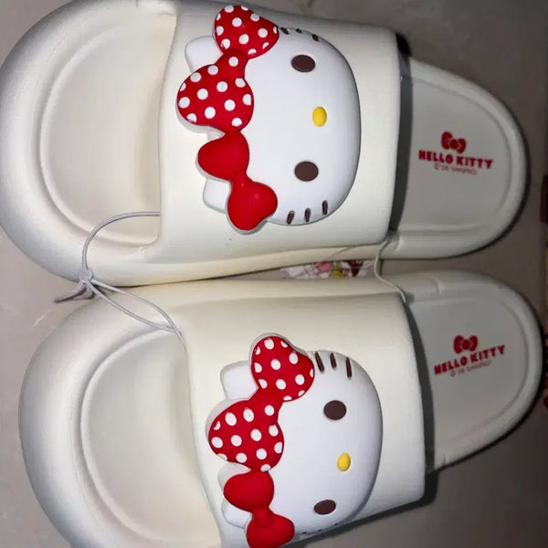 [BUNJANG] Hello Kitty Authentic White Slippers / 택o)여름 헬로키티 정품 슬리퍼 화이트 230