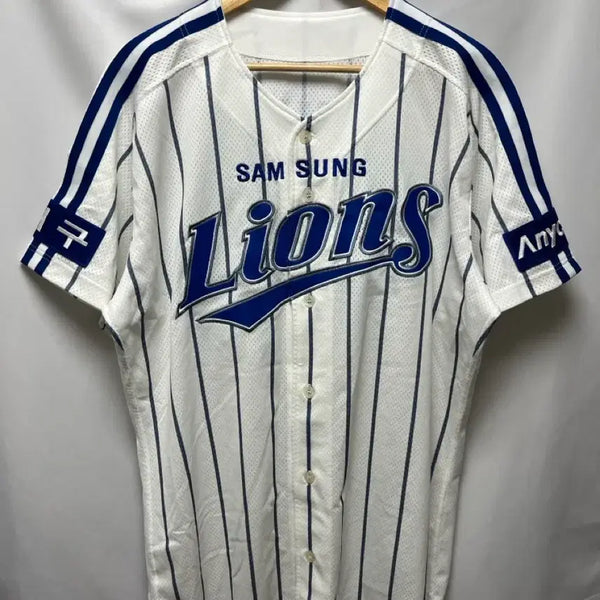 [BUNJANG] Samsung Lions Kim Beom-il White Baseball Jersey 110 / [정품/110] 삼성라이온즈 새시대스포츠 왕조 김범일 화이트 유니폼
