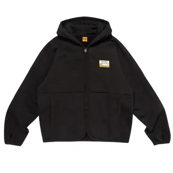 [BUNJANG] Human Made Fleece Sweat Zip-Up Hoodie Black XL / 휴먼메이드 플리스 스웨트 집업 후드 블랙 XL