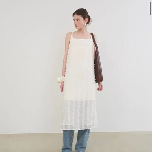 [BUNJANG] ON&ON Flower Sleeveless Dress (New) / 온앤온플라워 슬리브리스원피스(새상품)